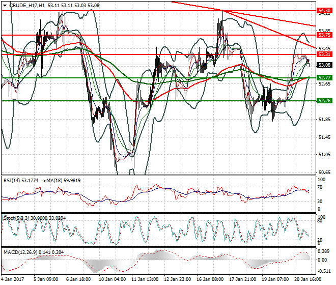 WTI Crude Oil Mid-day Analysis 23 January 2017