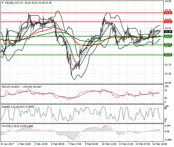 WTI Crude Oil Mid-day Analysis 17 Feb 2017