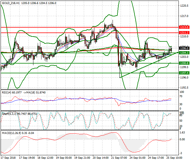 Gold (Z-18) Evening Analysis 25 Sep. 2018