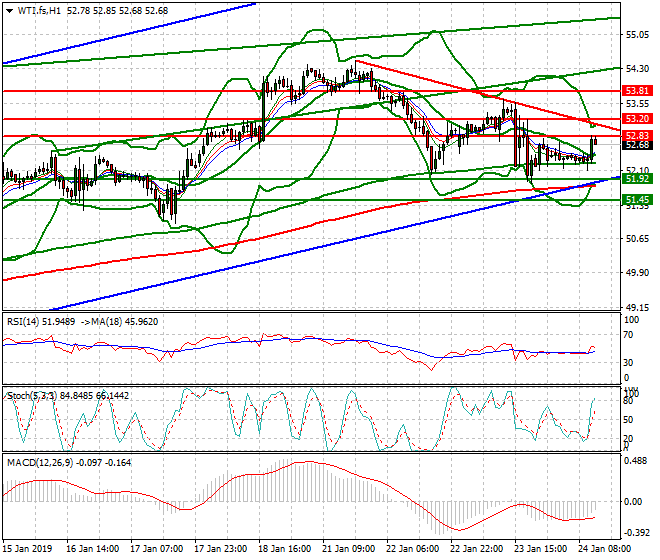 WTI Crude Oil Mid-day Analysis 24 Jan 2019