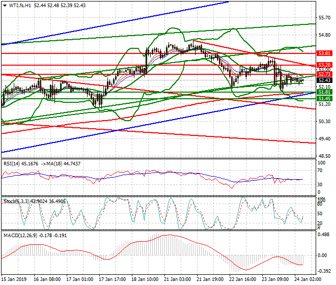 WTI Crude Oil Intra-day Analysis 24 Jan 2019
