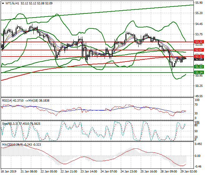 WTI Crude Oil Intra-day Analysis 29 Jan 2019