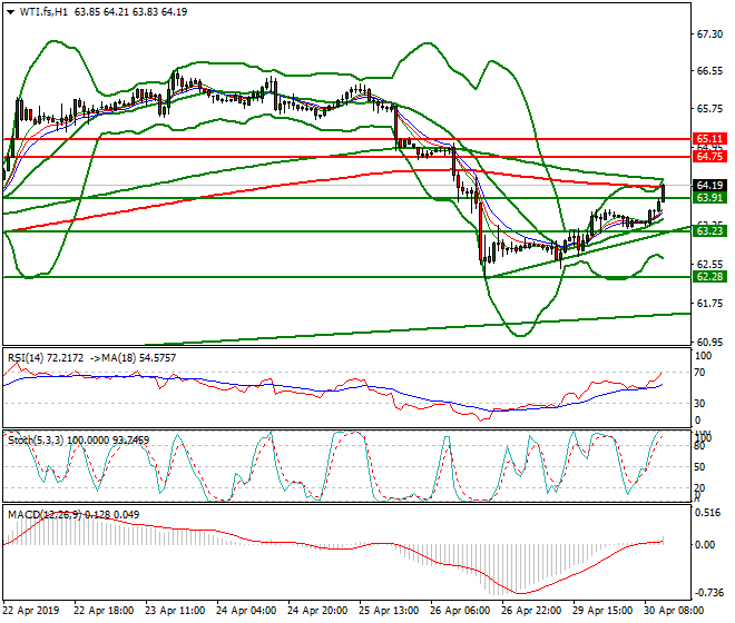 WTI Crude Oil Mid-day Analysis 30 April 2019