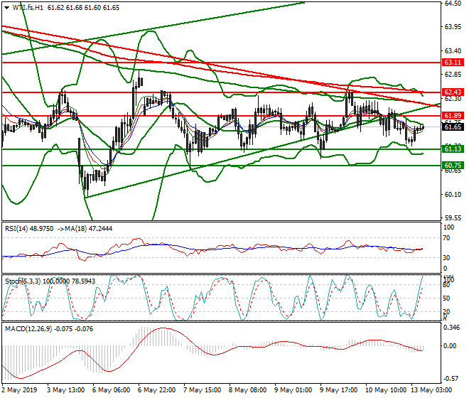 WTI Crude Oil Intra-day Analysis 13 May 2019