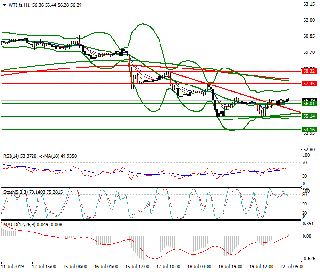 WTI Crude Oil Intra-day Analysis 22 July 2019