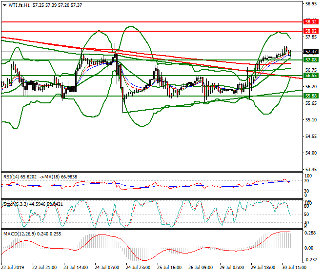 WTI Crude Oil Evening Analysis 30 July 2019