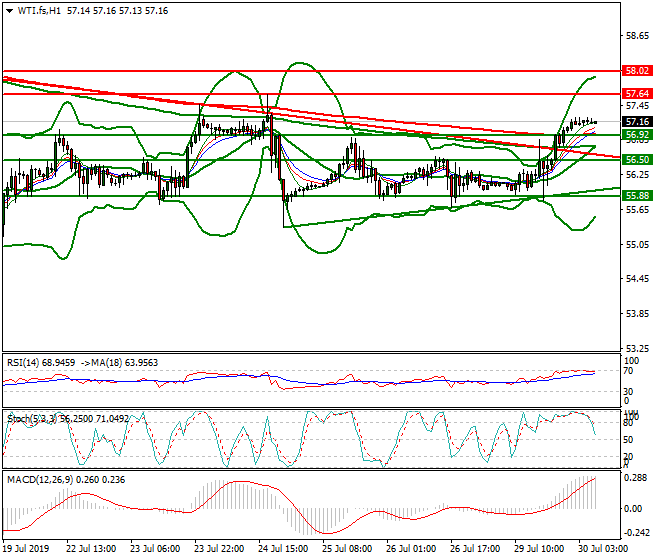 WTI Crude Oil Intra-day Analysis 30 July 2019