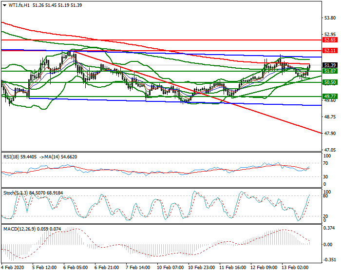 WTI Crude Oil Evening Analysis 13 Feb 2020