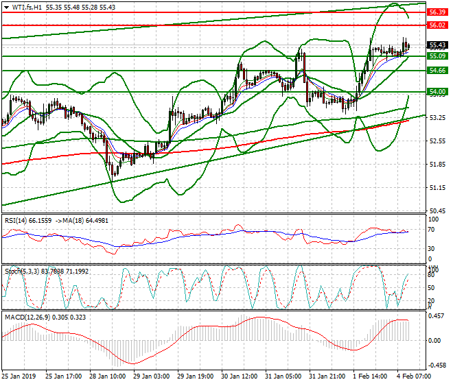 WTI Crude Oil Mid-day Analysis 04 Feb 2019