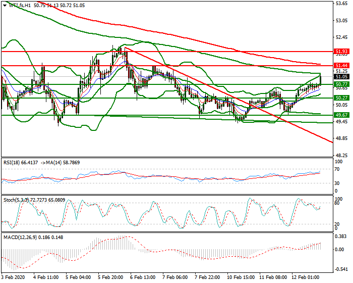 WTI Crude Oil Evening Analysis 12 Feb 2020