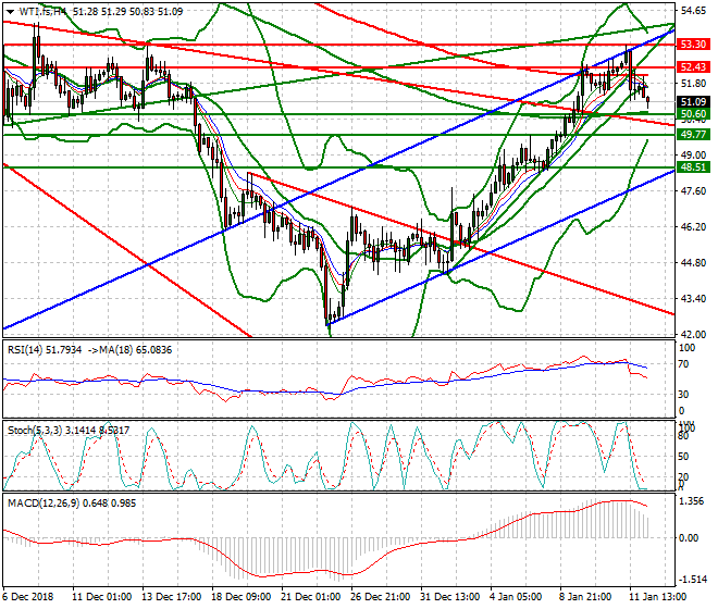 WTI Crude Oil Intra-day Analysis 14 Jan 2019