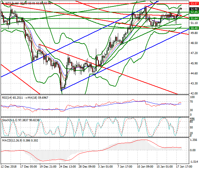 WTI Crude Oil Mid-dayAnalysis 18 Jan 2019