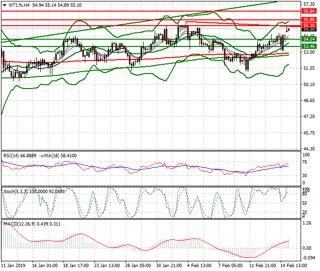 WTI Crude Oil Intra-day Analysis 15 Feb 2019
