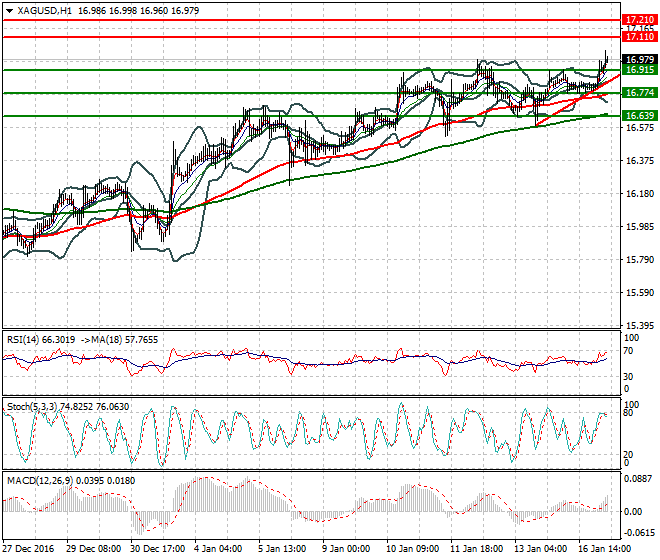 Silver Mid-day Analysis 17 January 2017