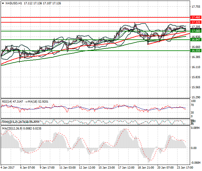 Silver Mid-day Analysis 24 January 2017