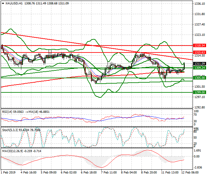 Gold Mid-day Analysis 12 Feb 2019