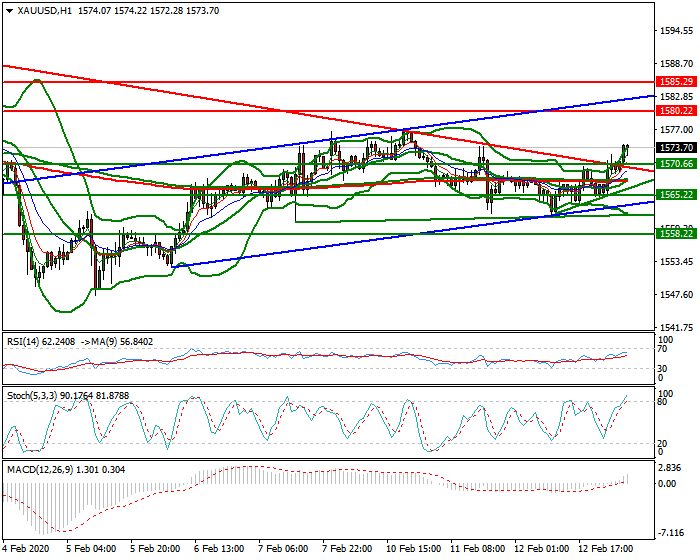 Gold Intra-day Analysis 13 Feb 2020