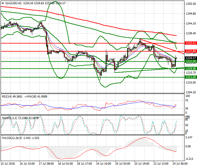 Gold Mid-day Analysis 24 July 2018